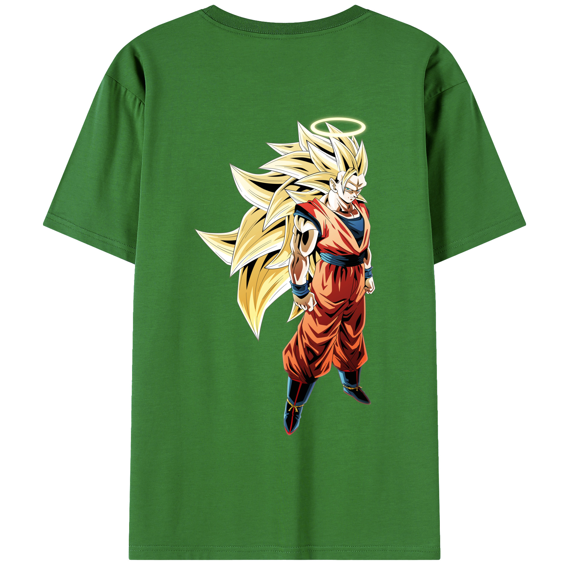 （画像用） ドラゴンボール 孫悟空（そん ごくう）Son Goku カカロット DRAGON BALL Kakarotto レディース半袖Tシャツ(バックプリント)